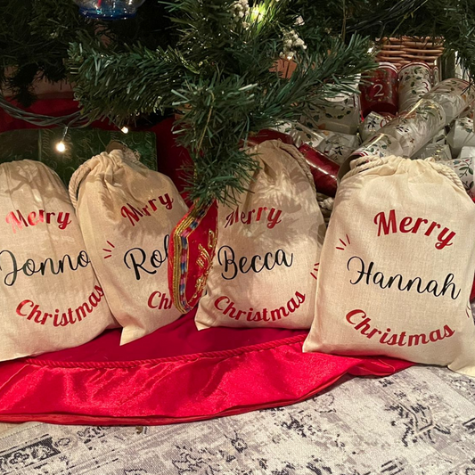 Personalised "Merry Christmas" Gift Sack