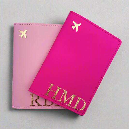 Monogrammed Passport Covers